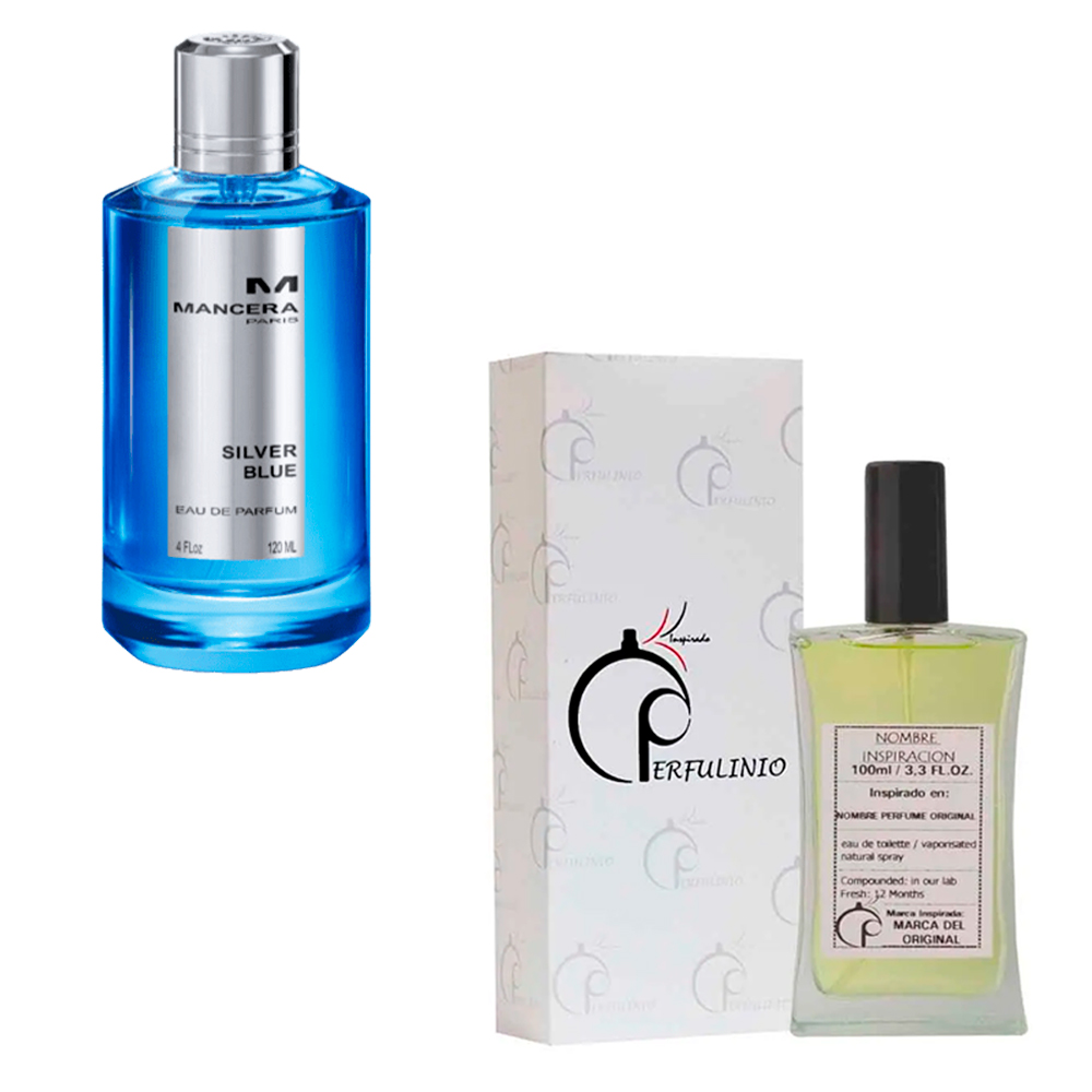 Perfume Silver Azul Inspiración Con Feromonas Silver Blue